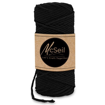 McSeil Macrame Cord (Black)